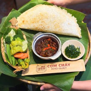 Cơm Cháy Ba Chỉ Xào Mắm Ruốc